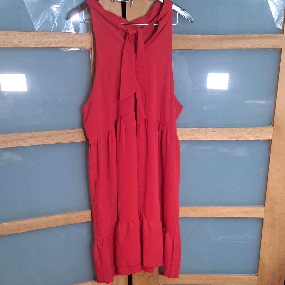 SHEIN Curves Red Dress Sz 3XL
